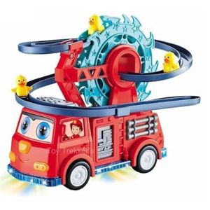 Voiture de Pompiers Jouet avec Manège Amusant pour Enfants