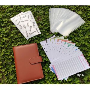 couleur rouge 1 Classeur de Budget en PVC, Organisateur avec