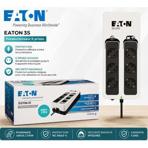 Eaton Onduleur Off-line 3S450D- 450VA / 270W - 6 prises 220V  