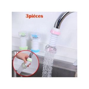 Robinet de Cuisine avec Filtre d'Eau et Buses Réglables - Lot de 3