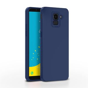 Case Pochette Silicone pour Samsung J6 2018 Bleu