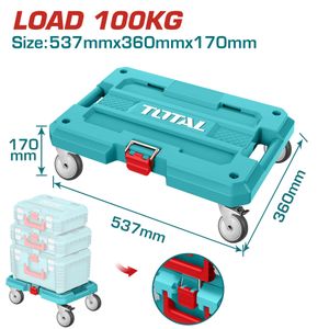 TOTAL Planche Roulante de Transport pour Coffres et Charges Lourdes – Capacité 100kg