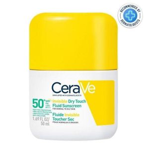 Cerave Fluide Invisible Toucher Sec SPF50+ Haute Protection 50ml peau normale à grasse