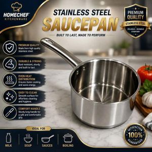 Casserole en Acier Inoxydable - Compatible Tous Feux dont Induction