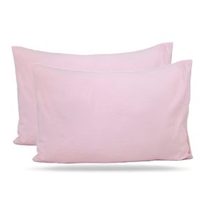 DWIRTY Taie oreiller antiallergique pour bébé Rose 30x50cm