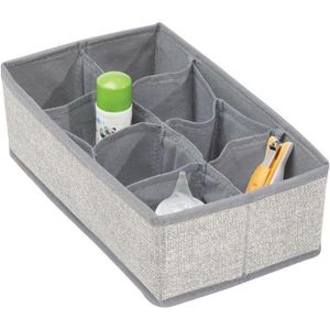 Ensemble de 3 boîtes de rangement à 8 tiroirs pour vêtements et accessoires