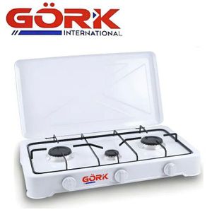 Gork Réchaud à gaz 3 feux, Plaque de cuisson de couleur au hasard