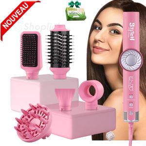 Enzo  Brosse Soufflante 5 en 1 – Sèche, Lisse, Boucle et Donne du Volume à Tous Types de Cheveux EN-4143 