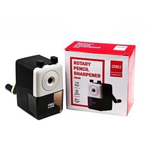 Deli أفضل مبراة أقلام دوارة, 0618B شحذ دقيق بدون كسر، مثالية للمدارس والمكاتب