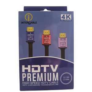 Intercable Câble HDMI 3M  Premium 2.0 4K Ultra HD