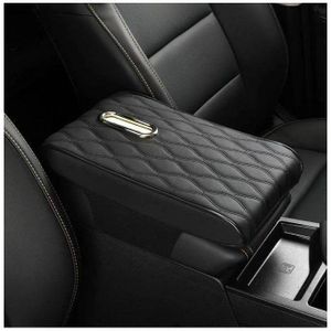 Coussin d'accoudoir de Voiture avec Porte-mouchoirs - Support de boîte à mouchoirs en Cuir PU + FREE GIFT