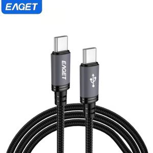 Eaget Câble  60W USB Type C vers Type C, Chargeur Rapide PD 60W Câble USB 2.0 Câble de Données