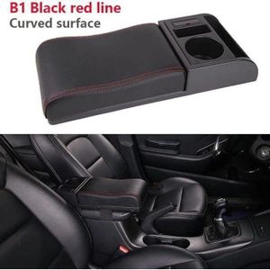 Accoudoir Voiture Noir Ligne Rouge – Confort et Rangement Intégré