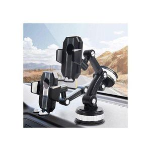 Support Téléphone Voiture Universel avec Ventouse 360° et Mécanisme de Verrouillage