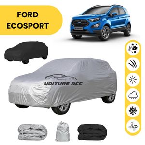 Bâche voiture imperméable double face – Protection complète contre pluie, soleil et poussière + sac offert ( FORD ECOSPORT )