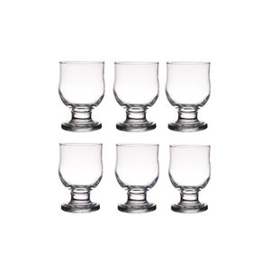 Verres transparents 240 ml, 6 coupes pour Boissons ice crème salades e