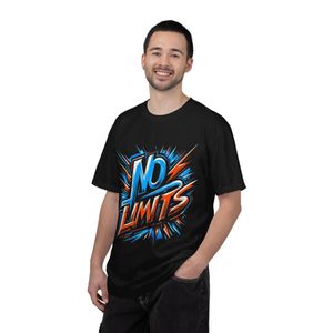 CAPRI T-shirt NOIR "No Limits – Repoussez les Frontières du Style Streetwear BLACK COLOR  –  100% Coton Premium unisex 