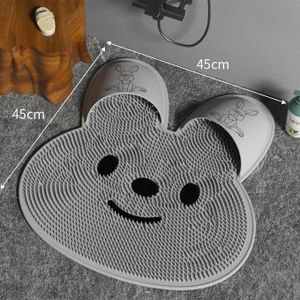 Tapis de massage pour pieds en silicone en forme de lapin – Antidérapant pour salle de bain