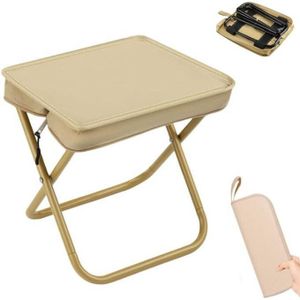 Tabouret de Camping, Siège de Camping Portable, Siège de Pêche, Mini Chaise Pliante Portable, Tabouret Pliant, pour Voyage, Pêche, Jardin, Barbecue, Plage.