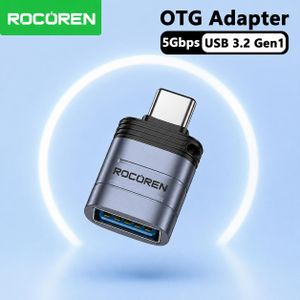 ROCOREN Adaptateur OTG 3.2 USB A Male to Type-C  Female 5Gbps