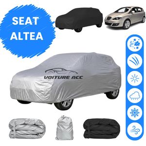 Bâche voiture imperméable double face – Protection complète contre pluie, soleil et poussière + sac offert ( SEAT ALTEA )