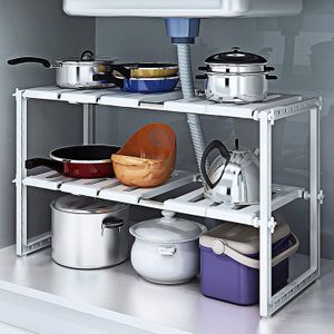 Étagère Multifonctionnelle Rétractable – Optimisez Votre Espace Sous Évier