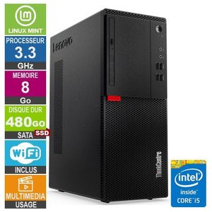 Lenovo  Thinkcentre M710T i5-6400 3.30GHz 8Go/500Go SSD - remis a neuf