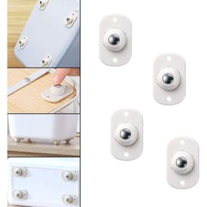 Lot de 4 roulettes pivotantes auto-adhésives pour déplacement facile