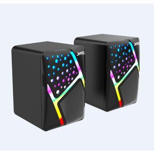 Jedel Haut-parleurs Multimédia S-527 RGB Rainbow Lighting – USB & Jack 3.5 mm