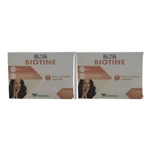 Eric Favre Biotine - Force, éclat et vitalité pour Cheveux & Ongles - 30 Comprimés - Lot de 2