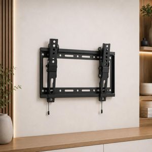 AZATECH Support TV Mural Fixe 14" à 43" – Compact, Robuste et Sécurisé