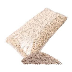 Litière en granulés de bois pellet 15KG, Ecologique, Extra absorbante, Economique, Vegetal, Pour Chat et Chien