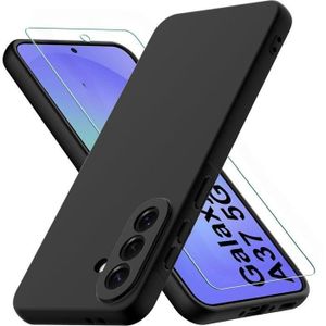 Coque Souple Liquid Pour Samsung Galaxy A37 5G Silicone Noir + Verre Trempe Little Boutik©