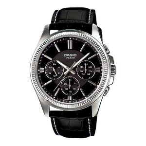 Casio Montre pour homme analogique avec bracelet en cuir MTP-1375L-1AVDF