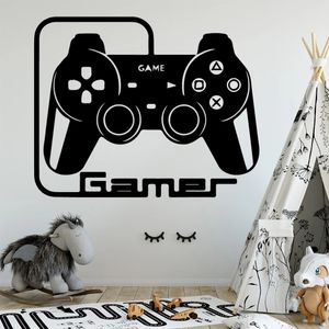 Sculpté Gamer autocollant Mural vinyle Mural papier peint pour