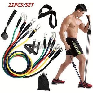 Resistance طقم احزمة المقاومة للياقة البدنية 11 قطعة مقاومة، أحزمة للرياضة
