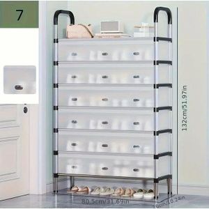 خزانة أحذية 7 مستويات - عصرية، عملية وموفرة للمساحة