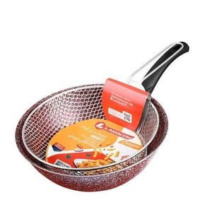 Poêle granite 26cm avec poignée ergonomique et revêtement résistant