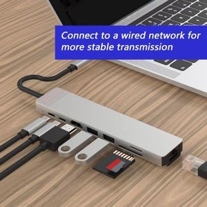 Adaptateur TYPE-C vers HDTV 8 en 1 – Multifonction