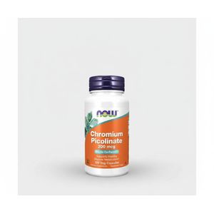 Now Picolinate de Chrome 200mcg - 100 Gélules Végétales (100 Portions) - Soutien du Métabolisme du Glucose et du Facteur d' 