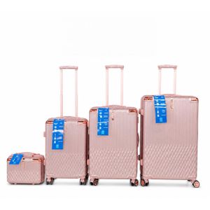 Set de valises de voyage 4 pièces L 28/M 24/S 20/BC 12. de tailles différentes du plus grand au plus petit – ensemble pratique et élégant pour tous les besoins de voyage avec un design robuste, léger et facile à ranger