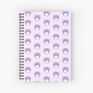 Purple Axolotl Squishmallow Spiral Notebook Bloc note