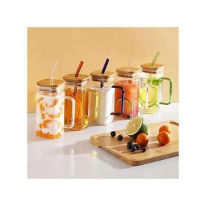 tasse Avec couvercle et paille – Verres réutilisables pour café glacé, jus, soda, boissons