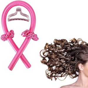 Bandeau à bigoudis sans chaleur, kit de bigoudis sans chaleur, un bandeau en soie, des chouchous et une pince à cheveux
