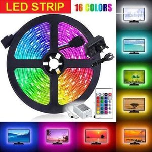 Led Strip light 5050 RGB 5m étanche flexible 16 couleur avec télécommande haute qualité