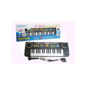 Generic Piano électrique pour enfant avec microphone Synthétiseur Canto  avec radio FM-37 touches à prix pas cher