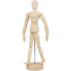 Mannequin en bois articulé pour dessin et peinture - 20 cm