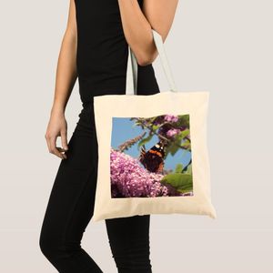 Red Admiral Papillon tote on Buddleia Unique, haute qualité