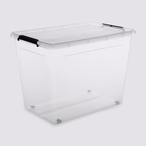 Five Boite avec couvercle en plastique avec roues (80 litres)