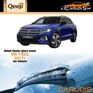 Qeep مساحات زجاج أمامي مخصصة لـ VW T-Roc للحصول على مسح مثالي وصامت